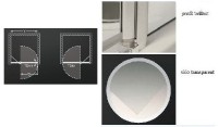 Roltechnik sprchové dveře TDN1 1000 výplň transparent rám brillant 726-1000000-00-02